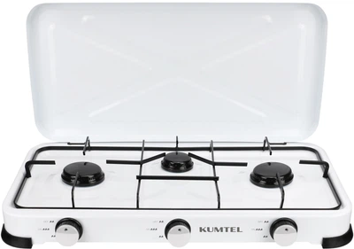 Настольная плита газовая Kumtel HGCL-1030W 3 конфорки