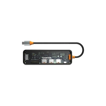 Порт-репликатор Canyon Docking Station DS-13 4k 7-in-1 USB-C