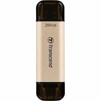 USB флеш накопитель Transcend 256GB JetFlash 930 Gold-Black USB 3.2/Type-C