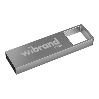 USB флеш накопичувач Wibrand 16GB Shark Silver USB 2.0