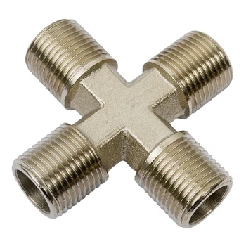 Крестовое соединение с внешней резьбой 1/4" AIRKRAFT S1284-2