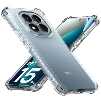 Чехол Fiji Proof для Xiaomi Redmi Note 15 Pro прозрачный бампер с усиленными бортами Transparent