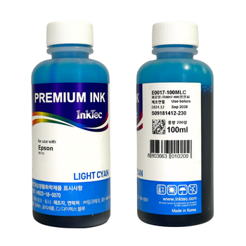 Водорозчинне чорнило InkTec, серія: E0017, для принтерів EPSON (Dye – LIGHT CYAN – 100мл)