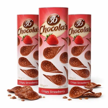 Шоколадные чипсы Hamlet Chocolas Клубника - набор 3 шт