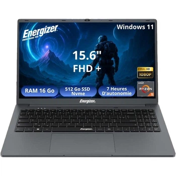 Ноутбук ENERGIZER EnergyBook PRO (L15-R35-164QW), Ryzen 5 3500U / 15.6″ / RAM 16 ГБ / SSD 512 ГБ / Windows 11 Home / Gri