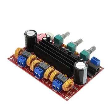 Усилитель звуковых частот (ПЗЧ) 2.1 стерео 2x50W+100W на микросхеме TPA3116D2, XH-M139 - 458678