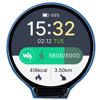 ЖКИ цветной дисплей 1.28" 240х240 65K (SPI интерфейс) от Waveshare - 411612