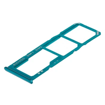 Держатель SIM-карты Samsung M127 Galaxy M12, С разъемом на карту памяти, Зеленый - 243256