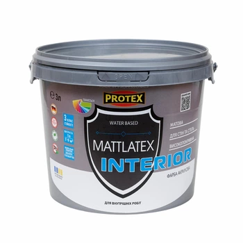 Фарба акрилова MATTLATEX Protex 3л