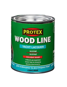 Лак поліуретановий яхтний WOOD LINE PROTEX глянсовий 0.65кг 700мл