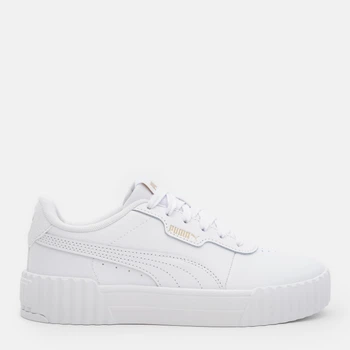 Підліткові кеди для дівчинки Puma Carina 3.0 Jr 40147601 35.5 (3UK) Puma White-Puma Gold (4067983978388)