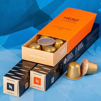 Набор капсульного кофе Vanilla Collection (Nespresso & HERZ, 30 капсул). Совместимость: Nespresso Original