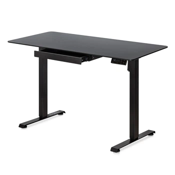 Стіл Mealux PowerDesk Glass Black з електрорегулюванням висоти (арт. EVO-201 Glass/Black)