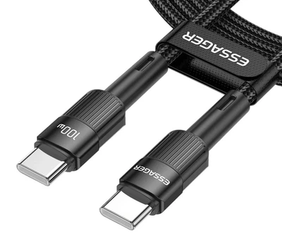 Кабель ESSAGER Star USB-C to USB-C PD 100W 5A 1m Black (EXCTT1-XC01)
