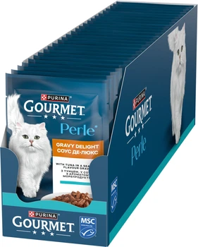 Вологий корм Purina Gourmet Perle Duo з океанічною рибою і тунцем 85 г