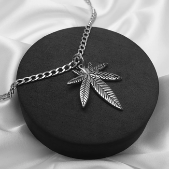 Кулон на шию Лист Royal Bracelets ланцюжок нержавіюча сталь One size 60см (49)