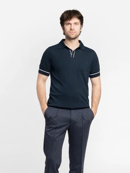 Поло чоловіче синє 100% бавовна Arber Polo knit MSS NAVT-123 L зріст 4 синій (M09.37.09.621)