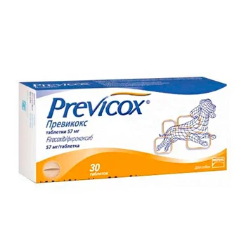 Previcox (Превікокс) Boehringer Ingelheim – Нестероїдний протизапальний препарат для собак (фірококсиб) S 57 mg ( 10 т)