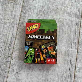 Настольная карточная игра UNO Minecraft: специальное издание с Крипером (112 карт)
