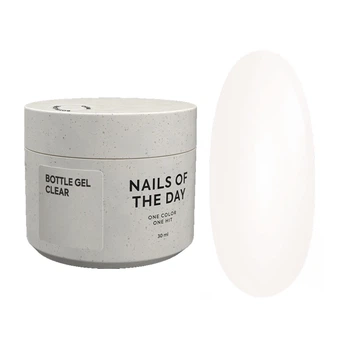 Гель Nails Of The Day прозрачный для укрепления ногтей Bottle Gel Clear, 30 мл