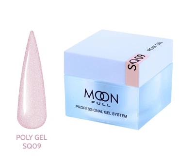 Полигель Moon Full для наращивания ногтей Poly Gel №SQ09 30 мл