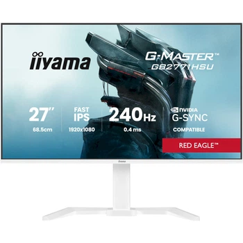 Монітор ігровий 27" IIYAMA G-Master GB2771HSU-W1 Red Eagle IPS 1920x1080 240 Гц 350 кд/м² White
