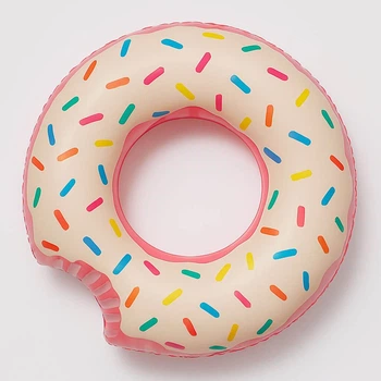 Надувний круг Intex «Пончик – Надкушений рожевий» 107 см, 56265NP, до 100 кг