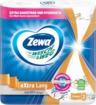 Паперові рушники Zewa Wisch Weg Design двошарові 2 рулони (7322540973112)