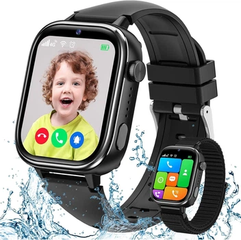 Детские смарт часы AKUMAKA T12 с GPS и 4G, видеозвонки, IP68