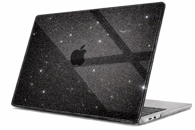 Чохол накладка для MacBook Pro 16" (A2485) з блискітками, Чорний