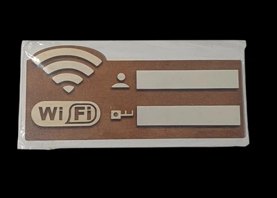 Табличка будиночок для запису логіну та входу WiFi вай-фай