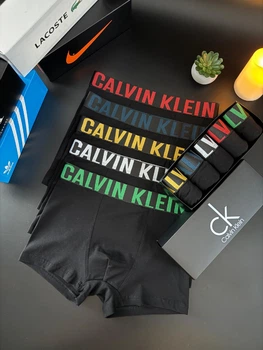 Чоловічі труси боксери Calvin Klein набір 5 шт L Чорні (CK22)