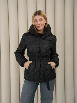 Модная женская демисезонная куртка UF-Fashion Santa-KL черный М