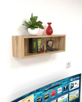Настенная полка в стиле лофт EcoLoft Норис DSP-1419-1 Дуб Аппалачи