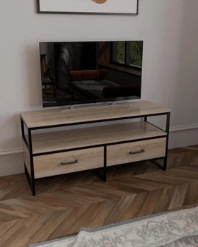 Тумба под телевизор в стиле лофт EcoLoft Леванто DSP-1423-6 Дуб Сонома
