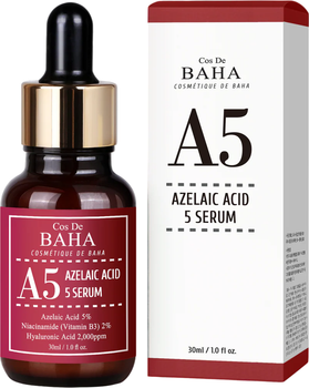 Сироватка для обличчя Cos De Baha Azelaic з азелаїновою кислотою 5% 30 мл (8809240319109)