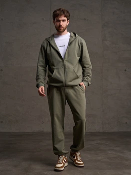 Спортивные штаны ISSA PLUS GN-565 XL оливковые (issa2007682790777)