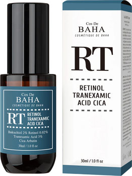 Сироватка для обличчя Cos De Baha RT проти пігментації з транексамовою кислотою і ретинолом 30 мл (8809240319222)