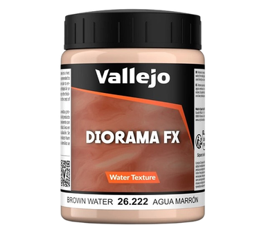 Паста Vallejo 26222 Diorama FX Текстури води – Коричнева вода 200 мл (8429551262224)