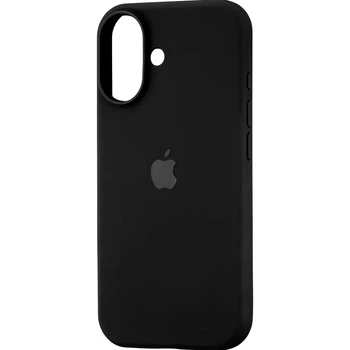Чехол для iPhone 17 силиконовый Soft-touch Silicone Case Full Size (AA) Чёрный