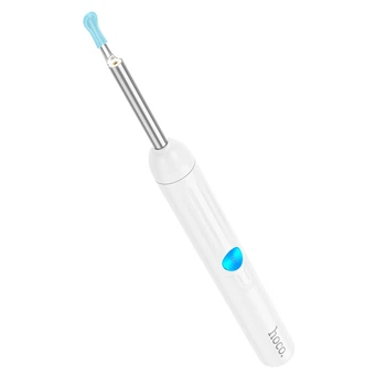 Вушна щітка з камерою Hoco HP65 Ears cleaning tool with camera Wi-Fi App White