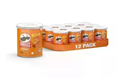 Блок чіпси Pringles Paprika 40 g. паприка