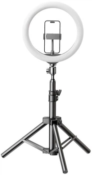 Набір для блогера RTAKO ZJ-ZBT01 Live Streaming Stand with Ring Light and Floor Tripod Black (6942063215400)