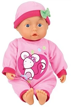 Lalka bobas Bayer Design First Words Baby 28 cm Różowa 92866AA (4003336928662)