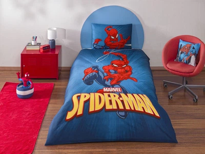 Підлітковий комплект Disney Spiderman Classical Ранфорс / простирадло на резинці Tac 000343989