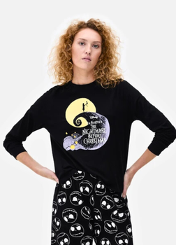 Домашній піжамний Чоловічий лонгслів Primark The Nightmare Before Christmas XXS Для дому та сну Чорний (9155)