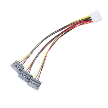Переходник адаптер IDE Molex 4Pin Male to SATAx3 Female Splitter Cable 1 to 3 Extend PC Computer Hard Disk Power