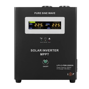 Солнечный инвертор (ИБП) LogicPower LPY-C-PSW-2000VA (1400W) MPPT24V