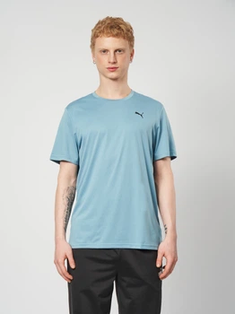Футболка спортивна для тренувань довга чоловіча Puma Train All Day Foundations 52590846 2XL Baltic Sea Blue (4069162169235)