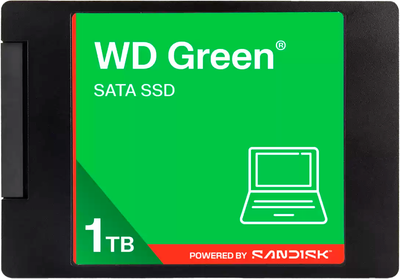 Dysk SSD Western Digital Green 1000GB 2.5" SATAIII 3D NAND TLC (WDS100T5G0A00CPT0C)